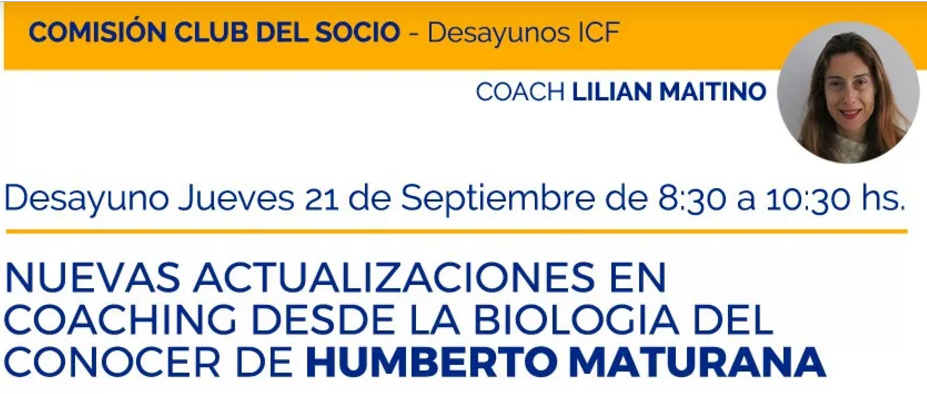 El Club del Socio ICF invita al desayuno de septiembre