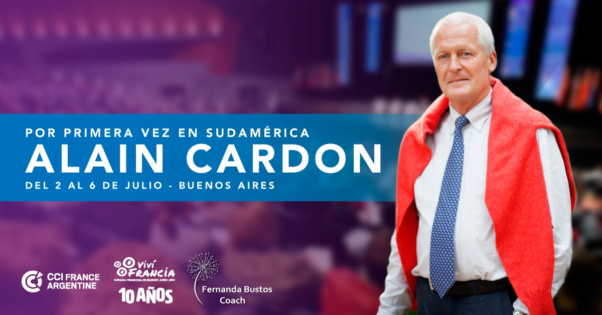 Alain Cardon llega por primera vez a la Argentina
