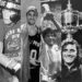Carlos Monzón, Guillermo Vilas, Diego Maradona, Emanuel Ginóbili, Lionel Messi y Juan Manuel Fangio.