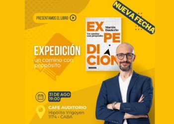 Flyer presentación del libro Expedición: un camino con propósito
